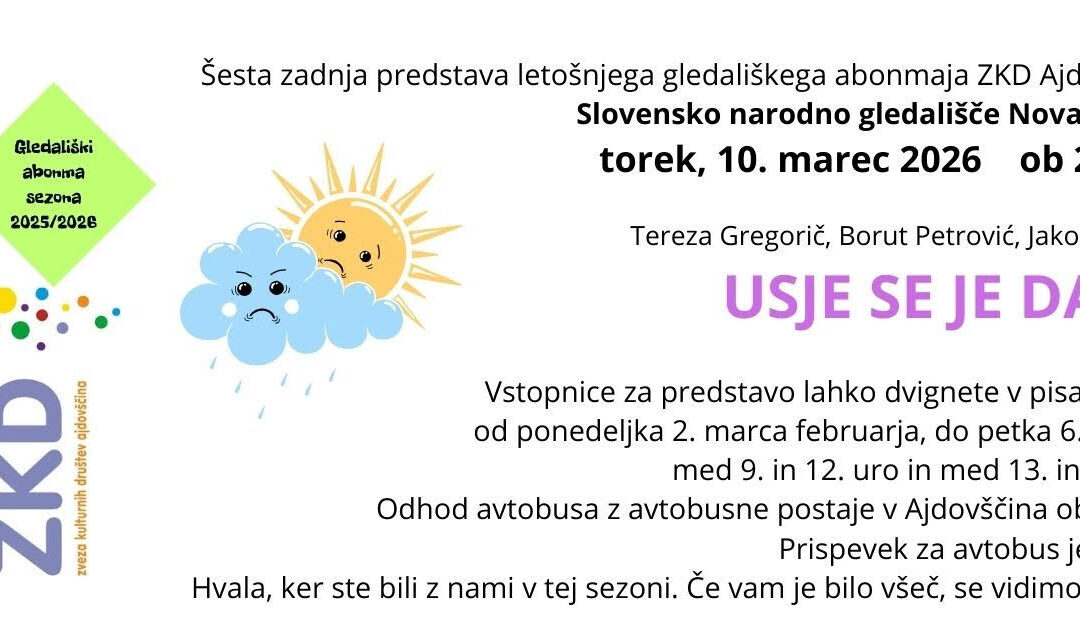 USJE SE JE DALU